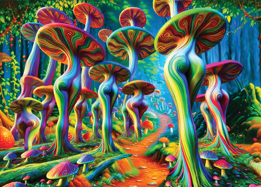 Banner image of the Butt Shrooms 1000-piece jigsaw puzzle for adults.