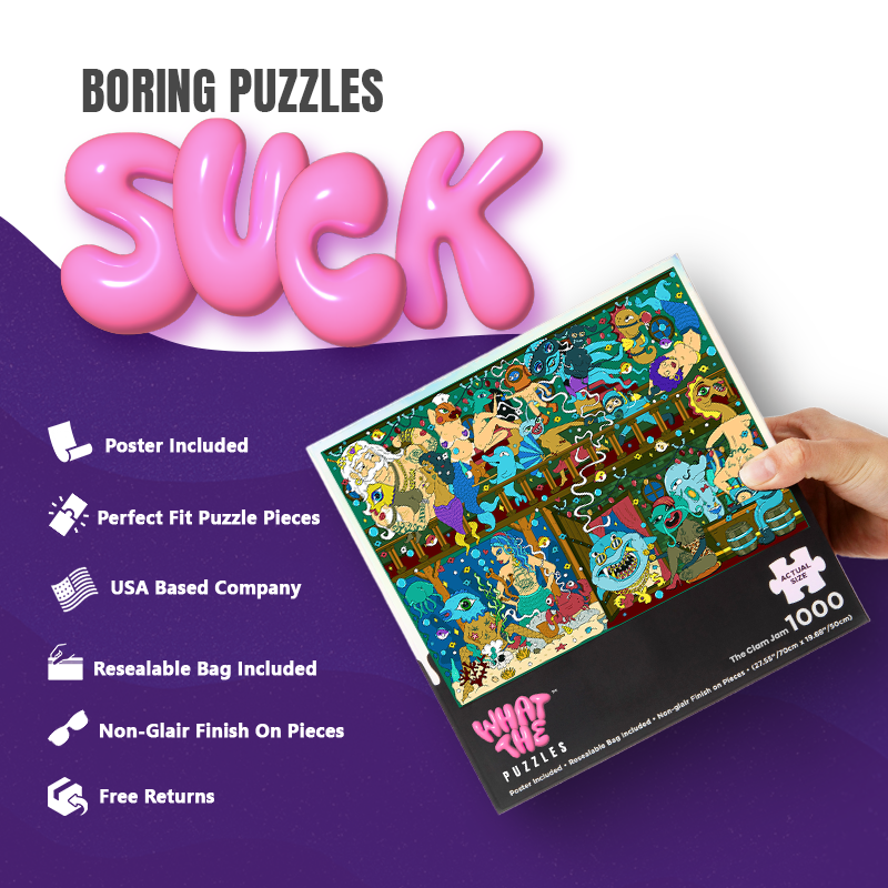 Clam Jam 1000-piece jigsaw puzzle for adults