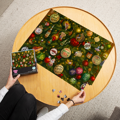Deck The Balls 1000-piece puzzle finished
