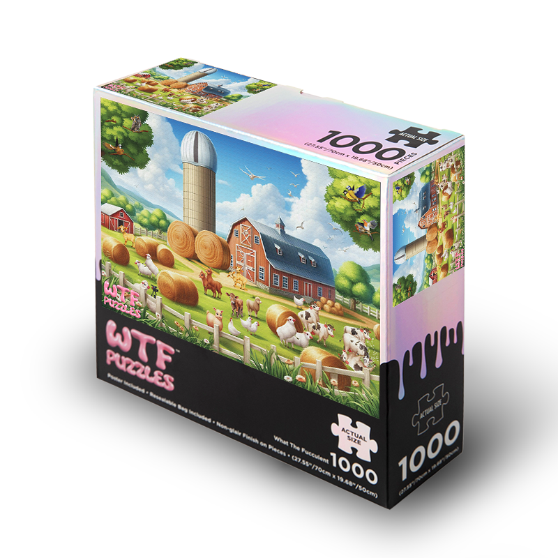 Fuck Farm 1000-piece jigsaw puzzle box