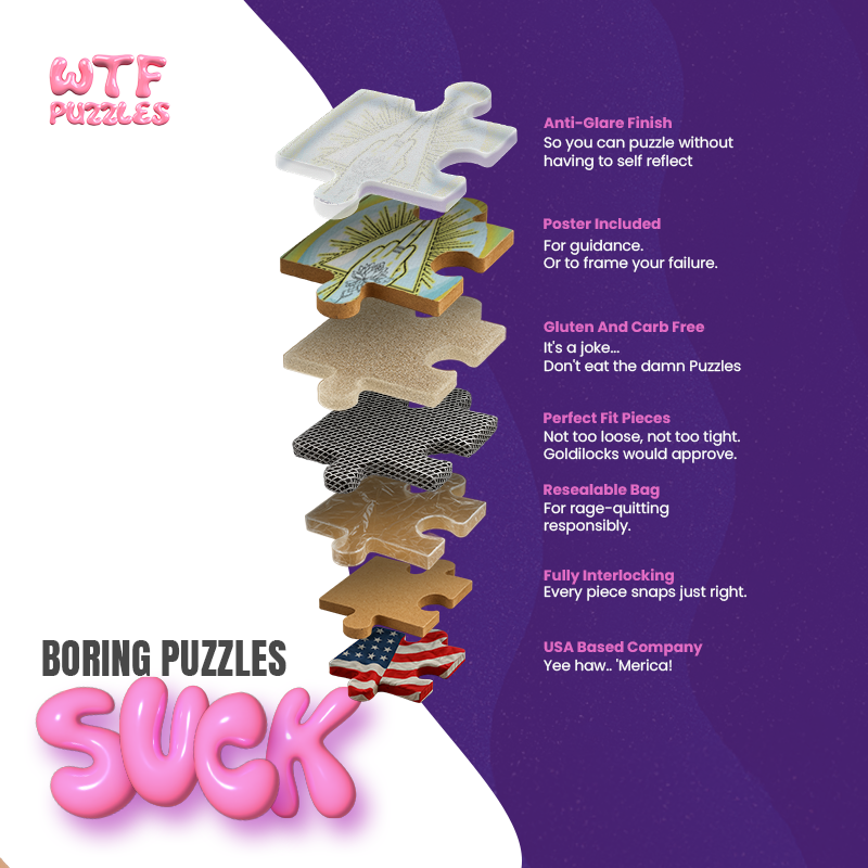 Fuck Farm 1000-piece jigsaw puzzle information