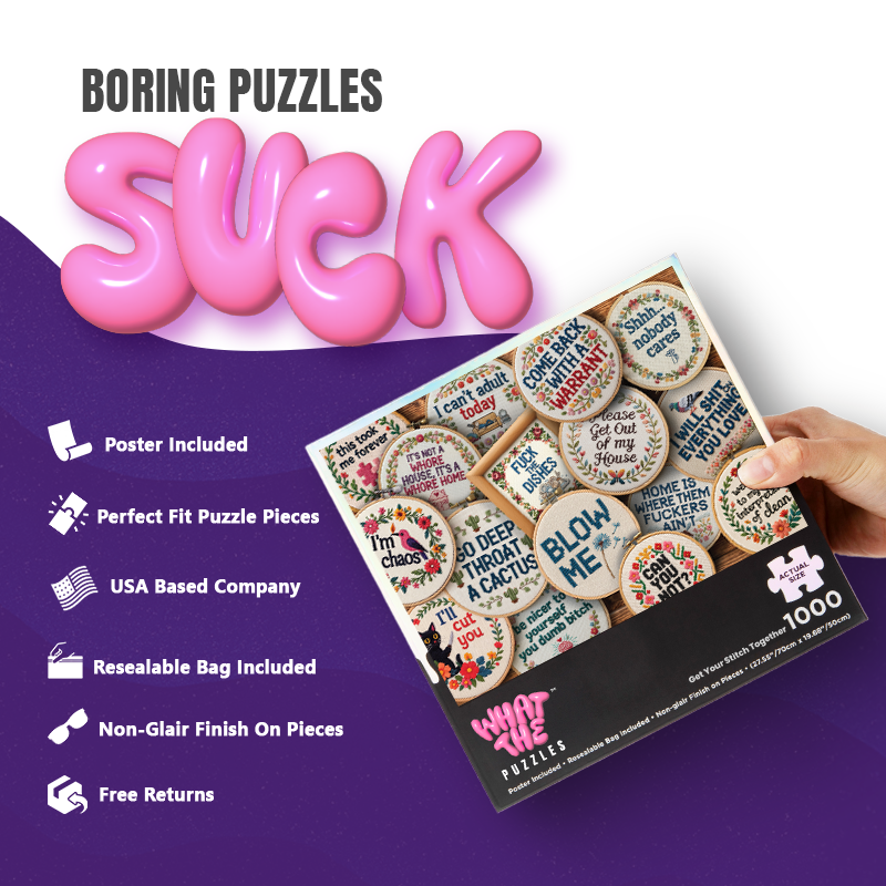 Get Your Stitch Together 1000-piece jigsaw puzzle