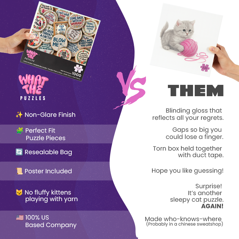 Get Your Stitch Together 1000-piece jigsaw puzzle comparison
