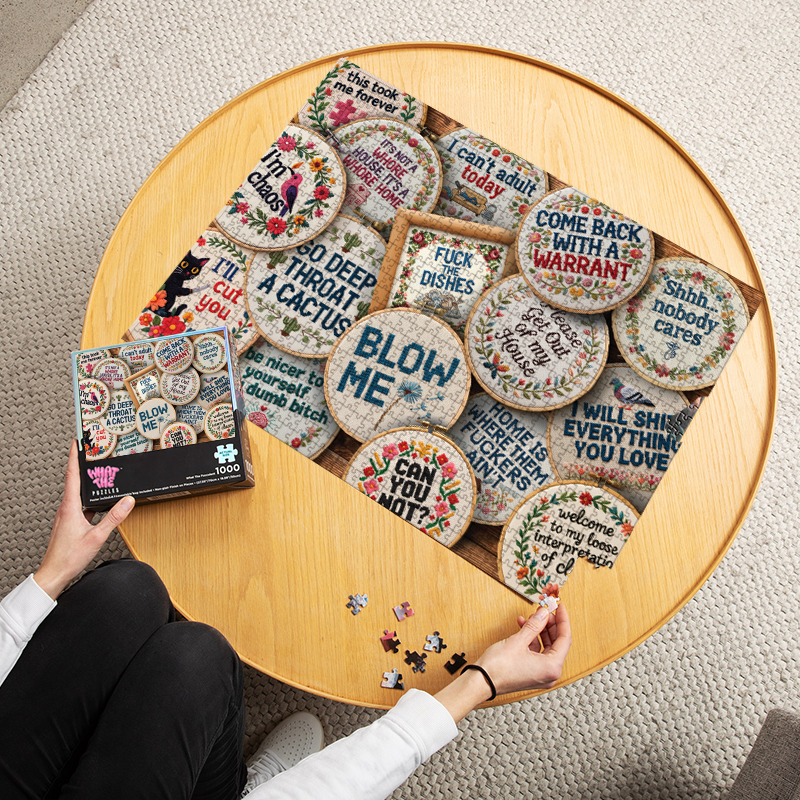 Get Your Stitch Together 1000-piece puzzle finished
