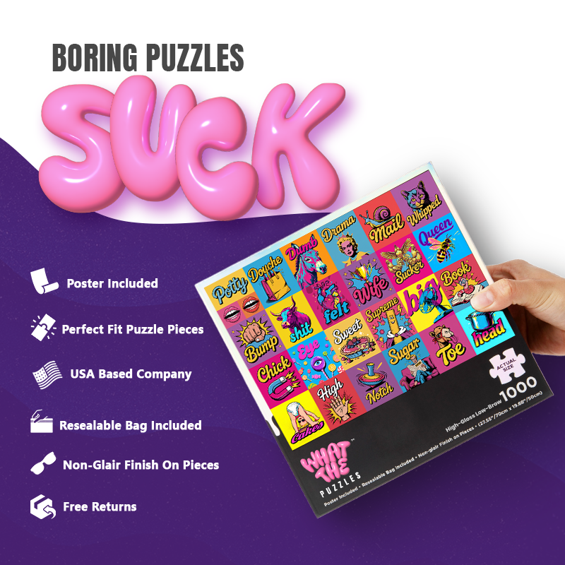 High-Gloss Low-Brow 1000-piece jigsaw puzzle