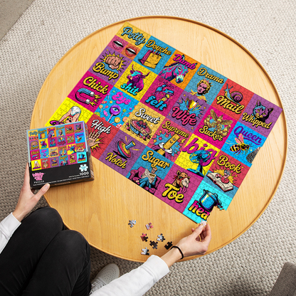 High-Gloss Low-Brow 1000-piece puzzle finished