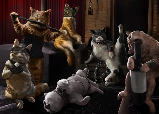 Banner image of the Hisses and Kisses 1000-piece jigsaw puzzle for adults.