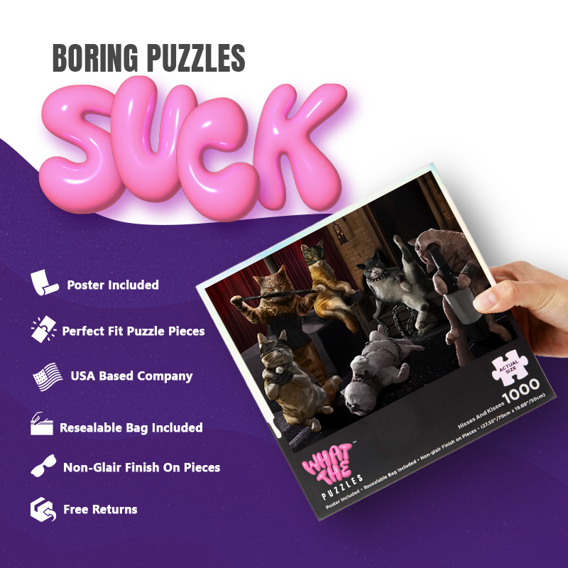 Hisses and Kisses 1000-piece jigsaw puzzle