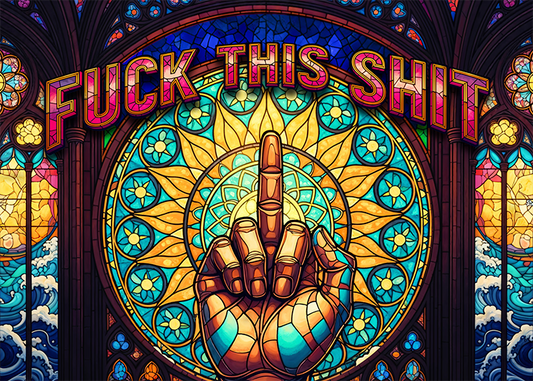 Banner image of the Holy Fuck 1000-piece jigsaw puzzle for adults.