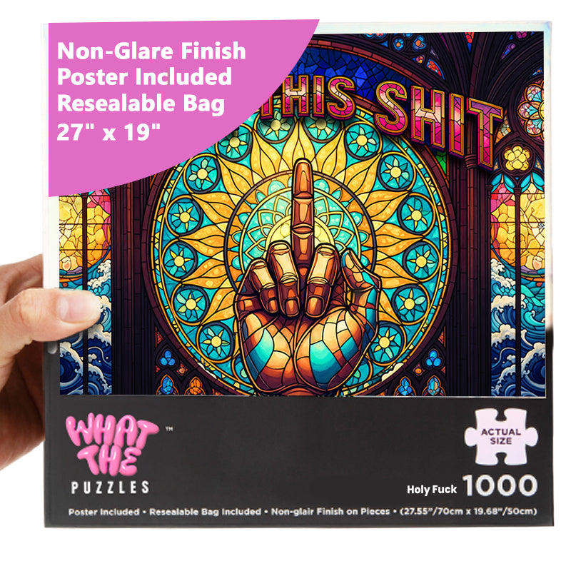 Holy Fuck 1000-piece jigsaw puzzle Non-glare Finish Poster
