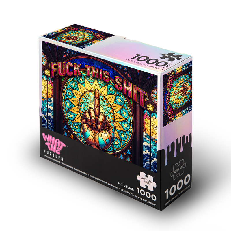 Holy Fuck 1000-piece jigsaw puzzle box