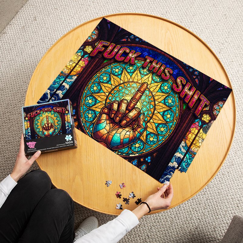Holy Fuck 1000-piece puzzle finished