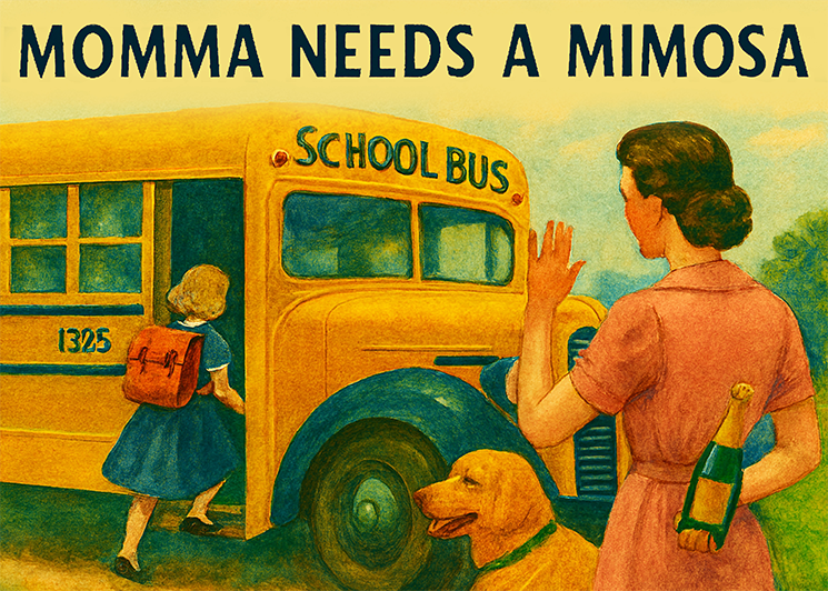 Banner image of the Momma Need a Mimosa 1000-piece jigsaw puzzle for adults.