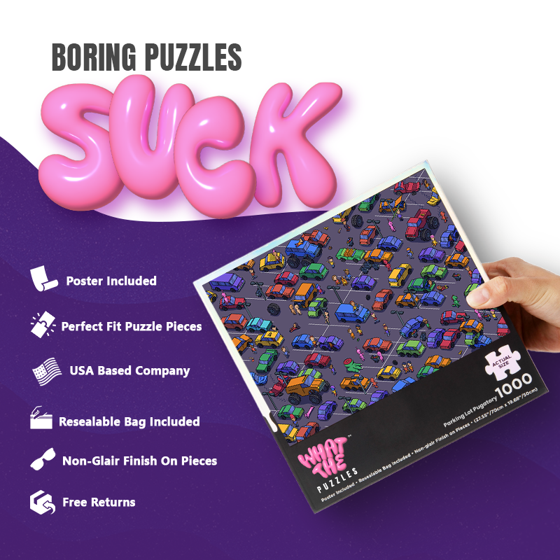 Parking Lot Purgatory 1000-piece jigsaw puzzle for adults
