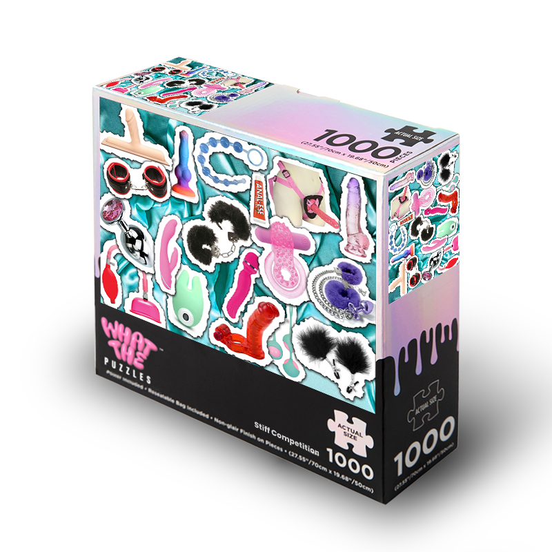 Stiff Competition 1000-piece jigsaw puzzle box