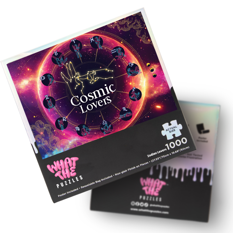 Zodiac Lovers 1000-piece jigsaw puzzle box for adults