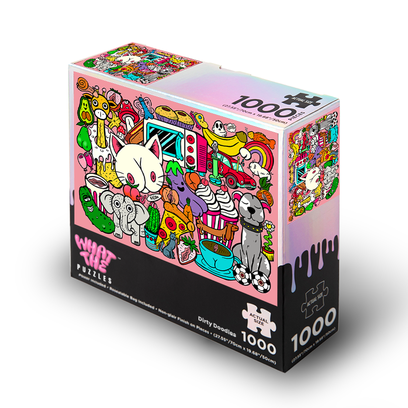 Dirty doodles 1000-piece jigsaw puzzle box