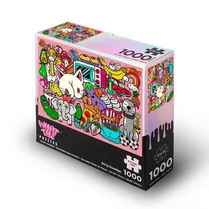 Dirty doodles 1000-piece jigsaw puzzle box