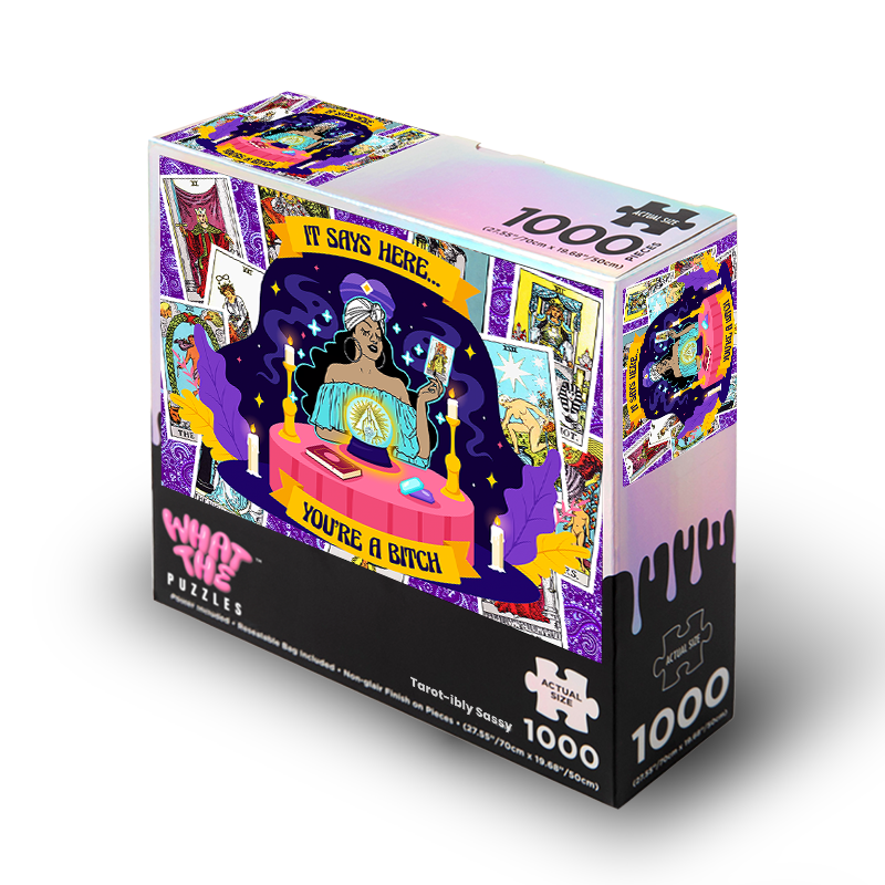 Tarot bitch 1000-piece jigsaw puzzle box