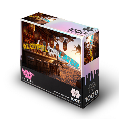 Alcohol you later 1000-piece jigsaw puzzle box