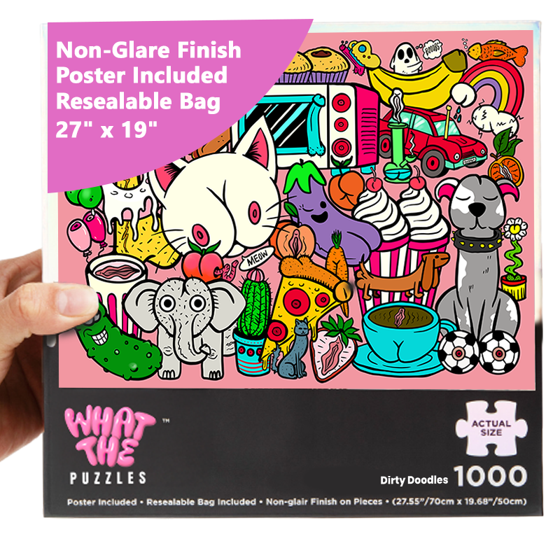 Dirty Doodles | 1,000 Piece Jigsaw Puzzle for Adults